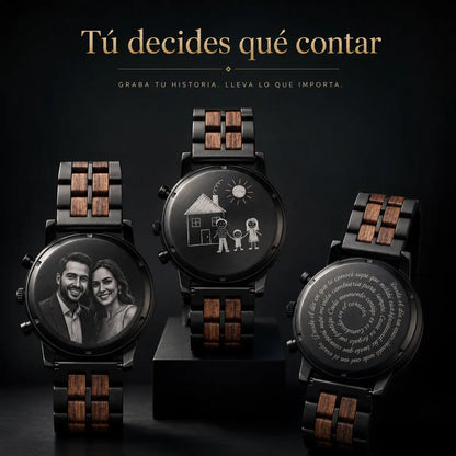 Grabado personalizado en la parte trasera del reloj Atlas